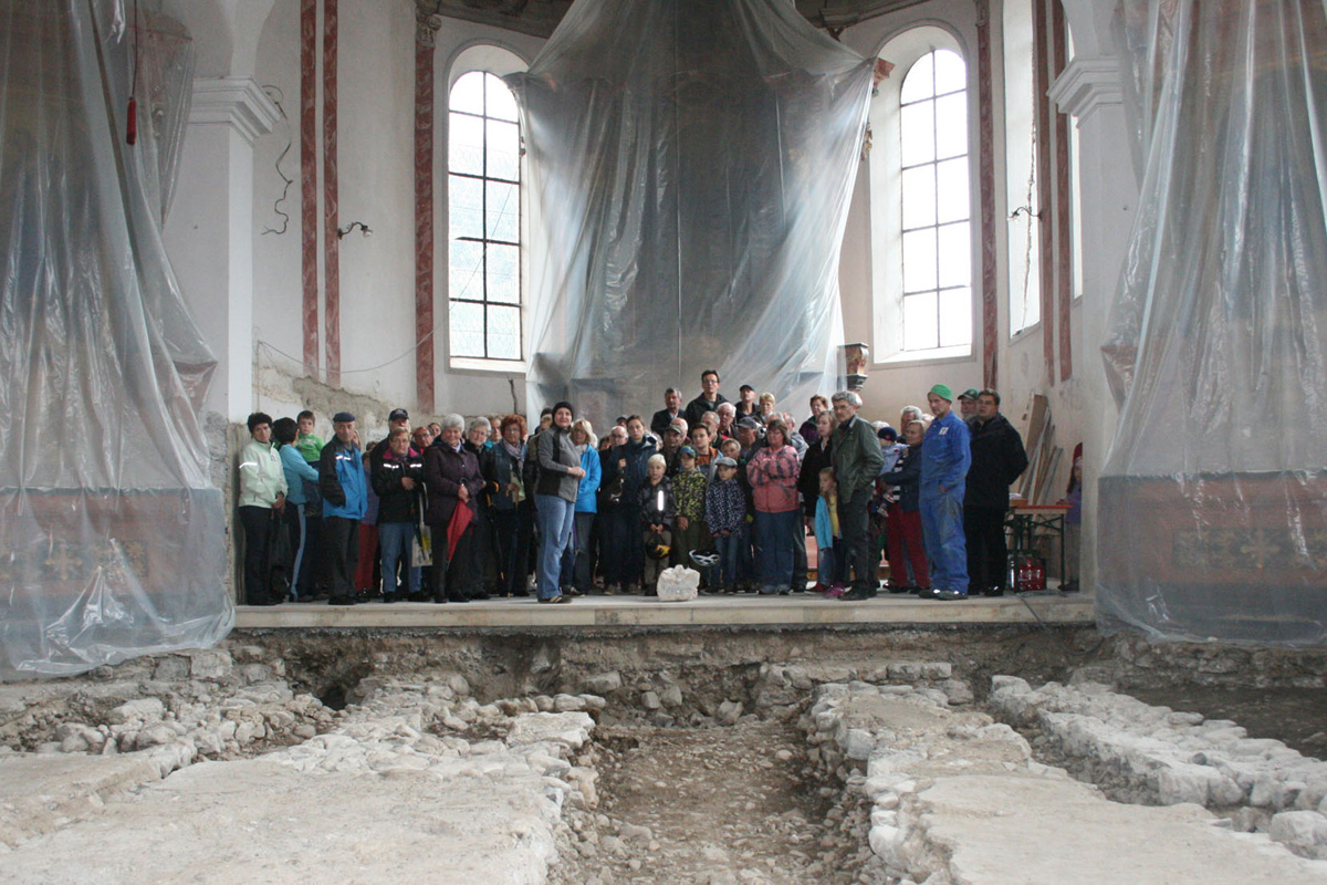 Am 12.09.14 wurden der Bichlbacher Bevölkerung die Grabungsergebnisse vorgestellt.